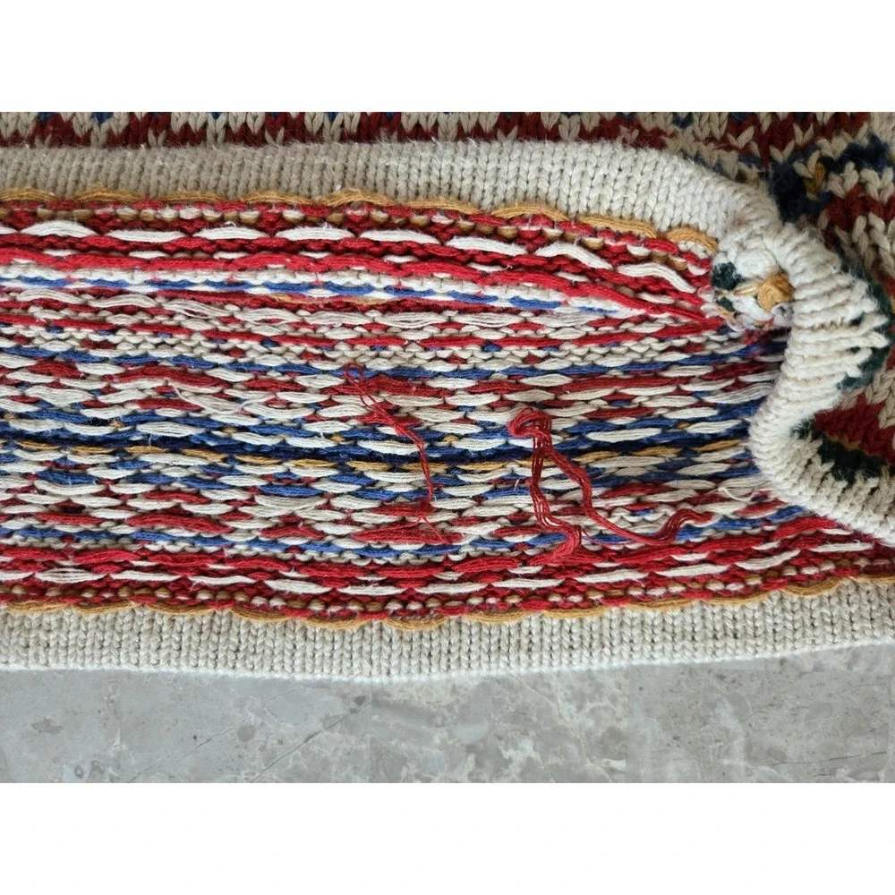 Vintage‎ ABERCROMBIE & FITCH The Harvest Sweater Chunky Knit Ramie Cotton Medium